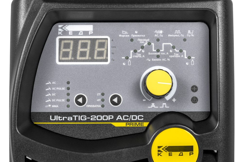 Фото 9 - Установка аргонодуговой сварки КЕДР UltraTIG-200P AC/DC (220В, 10-200А).